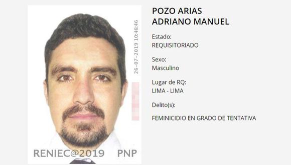 Mininter ofrece S/30 mil a quien brinde información sobre el paradero de Adriano Pozo. (Programa de recompensa)