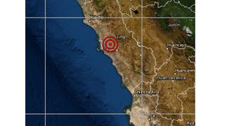 Sismo de magnitud 3,9 se registró en Lima esta tarde, según IGP