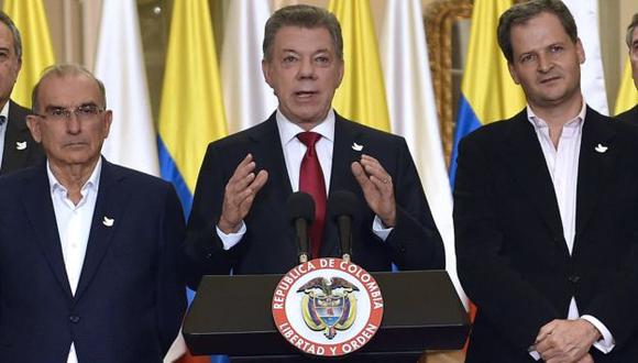 Juan Manuel Santos se pronunció tras la victoria del "no" en el plebiscito. (EFE)