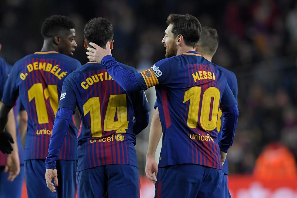 Tras la holgada victoria en el Camp Nou, Barcelona suma 65 unidades y consolida su notable liderazgo invicto en la Liga Española. (AFP)
