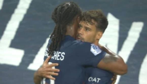Juan Bernat anotó el 3-0 de PSG vs. Toulouse. (Foto: captura ESPN)