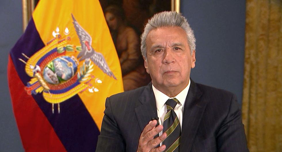 Lenín Moreno reduce en 50% su salario y de su gabinete por COVID-19. (Foto: AFP/HO).