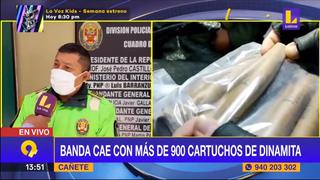 Cañete: Banda criminal cae con más de 900 cartuchos de dinamita