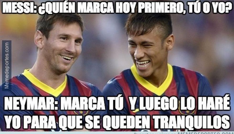 Lionel Messi y Neymar siguen haciendo de las suyas en el Barcelona. (Memedeportes.com)