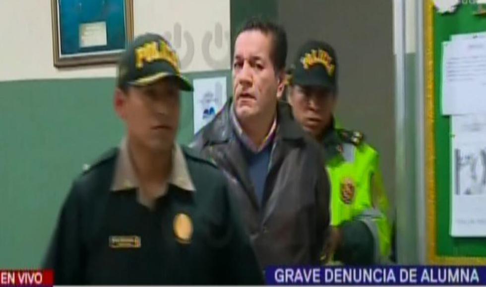 El docente universitario Julio Alegría fue detenido en un hotel tras denuncia de su alumna de 19 años. (USI)