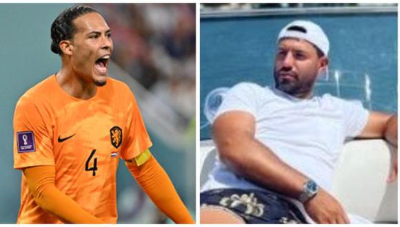 'Kun' Agüero y Virgil van Dijk se enfrentaron en el fútbol inglés durante varios años. (Foto: Instagram / AFP)