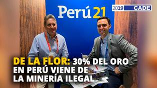 Pablo de la Flor: 30% del oro en Perú viene de la minería ilegal [VIDEO]