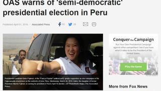 Así reaccionaron medios internacionales tras expresiones de secretario general de la OEA sobre elecciones en Perú