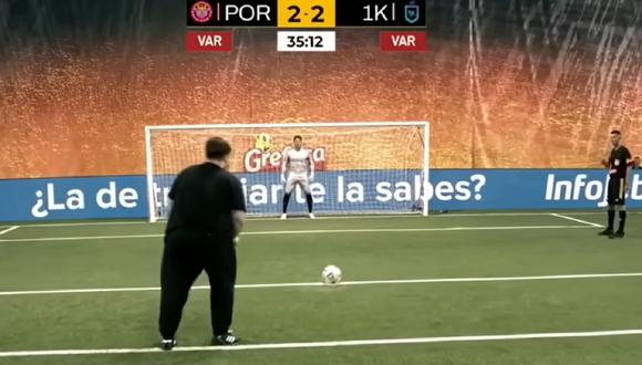 Ibai Llanos versus Iker Casillas. (Foto: captura YouTube)