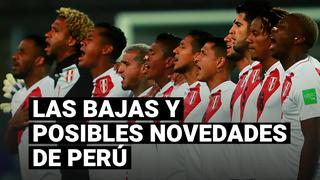 Las bajas y posibles novedades de Perú para la siguiente fecha de las Eliminatorias