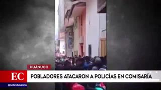Huánuco: pobladores atacaron a policías luego que vehículo intervenido cayera al abismo