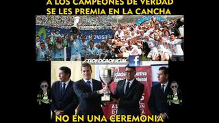 Alianza Lima recibió el trofeo del Apertura y no se escapó de los memes [FOTOS]