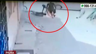 Ladrón recibe brutal golpiza tras intentar robar un celular en Piura