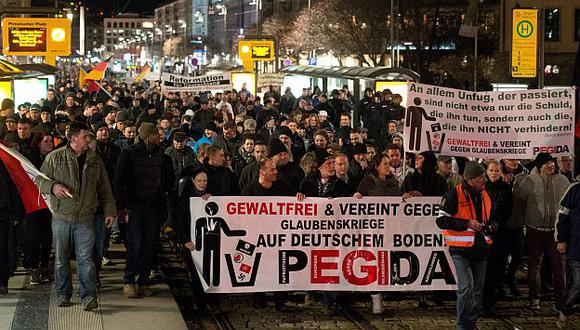 Alemania: Grupo islamófobo Pegida tuvo que cancelar marcha. (EFE)