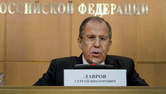 Ministro Serguei Lavrov ofreció conferencia de prensa en Moscú. (AFP)
