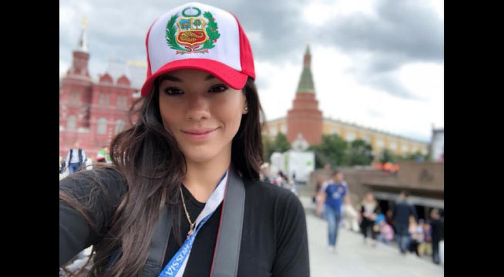 Jazmín Pinedo viajó a Rusia 2018 junto a Latina. (Instagram Jazmín Pinedo)