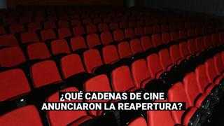 Cines en Perú: Conozca cuáles son las cadenas que anunciaron la reapertura de sus salas
