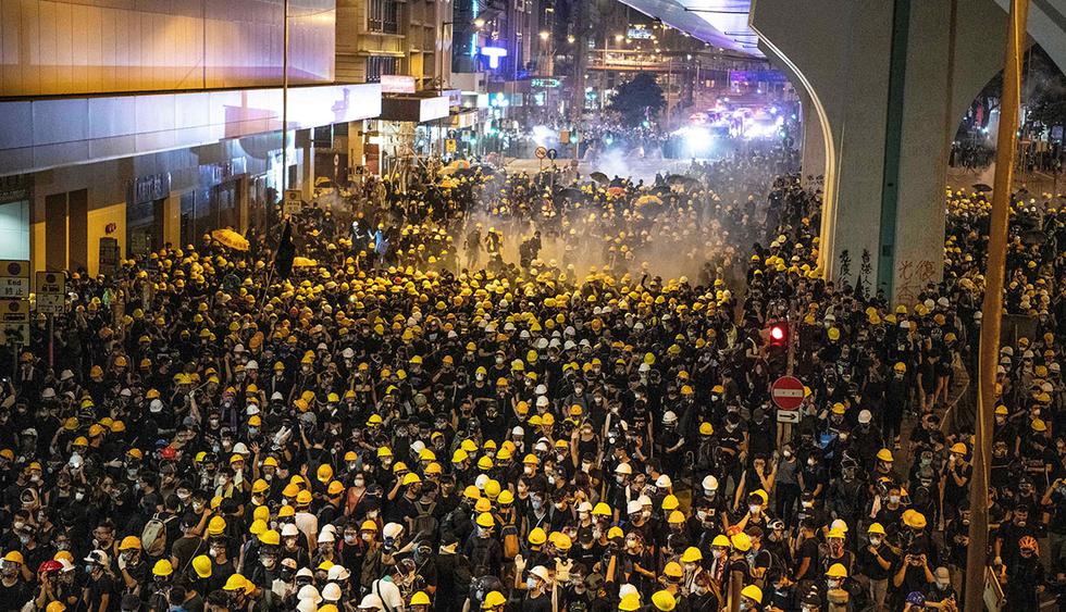 Según los organizadores, 430.000 personas marcharon por las calles de la ciudad. (Foto: AFP)