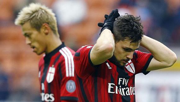 AC Milan terminó pidiendo el final del partido. (Reuters)
