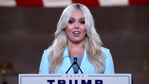 Tiffany Trump, la cuarta hija del presidente de Estados Unidos, pronunció un discurso ante la Convención Republicana. (EFE).