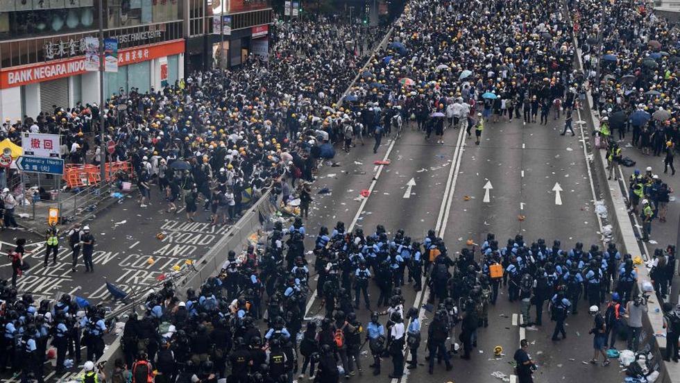 Hong Kong | Así se desarrolló la masiva protesta contra ley de extradición | FOTOS. (AFP)