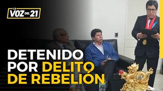 Carlos Hakansson: “Pedro Castillo es detenido por un delito de sedición o rebelión”