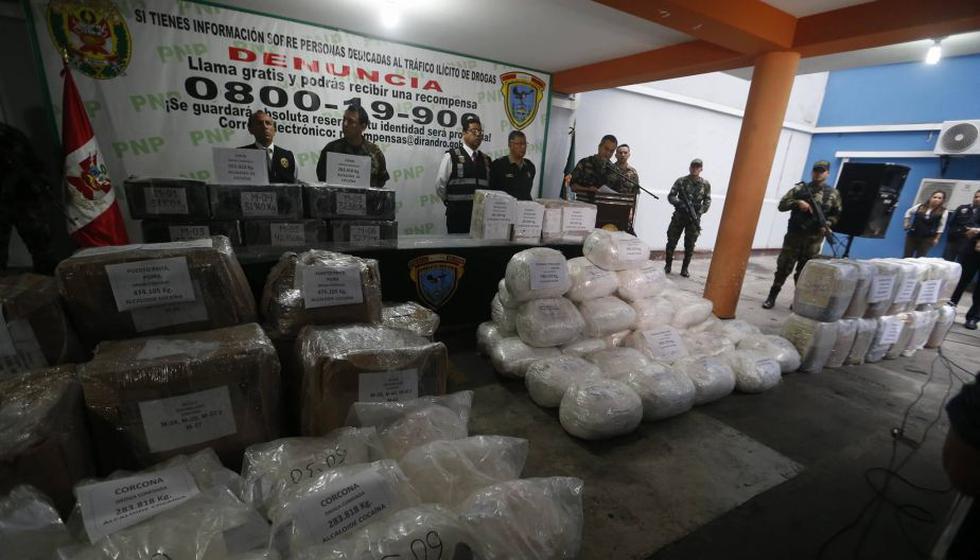 Operativos de la PNP han decomisado 2.5 toneladas de cocaína. (Mario Zapata)