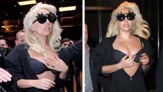 Lady Gaga se paseó en sostén