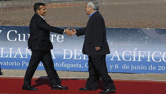 Piñera recibió a Humala en Antofagasta para cumbre. (Reuters)