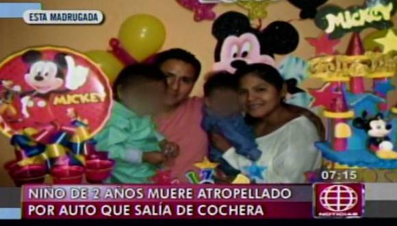 Niño de dos años murió atropellado a la salida de una cochera en el Cercado de Lima. (América Noticias)