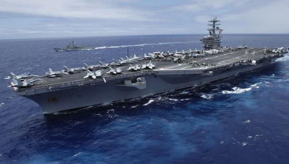 El portaaviones USS Nimitz ya se encuentra en el Mediterráneo. (Reuters)