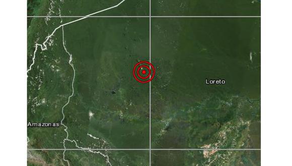 Un sismo de magnitud 5,2 se registró a las 06:02 p.m. del martes en la región Loreto. (Foto: IGP)