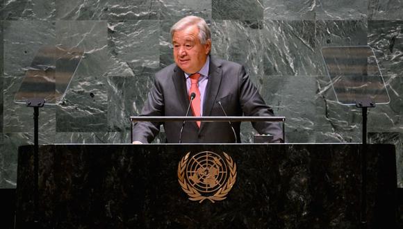 El Secretario General de la ONU, António Guterres, participó en la Décima Conferencia de Revisión de las Partes del Tratado sobre la No Proliferación de Armas Nucleares en las Naciones Unidas. (Foto de ANGELA WEISS / AFP )