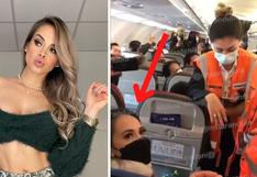 Jossmery Toledo es obligada a bajar del avión en medio de tremendo escándalo | VIDEO