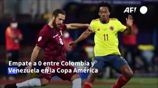 Copa América: Colombia y Venezuela empatan 0-0