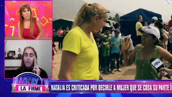 Natalia Málaga se refirió a su video viral en entrevista con "Magaly TV: La Firme". (Video: Captura ATV)