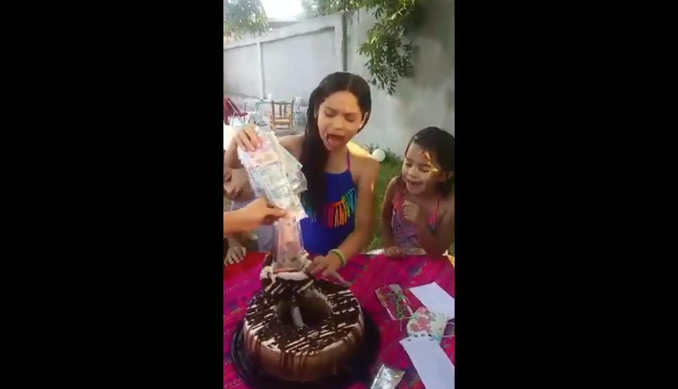 Niña recibe una gran sorpresa dentro de su torta de cumpleaños y se vuelve  furor en redes | VIDEO | VIRALES | PERU21 G21