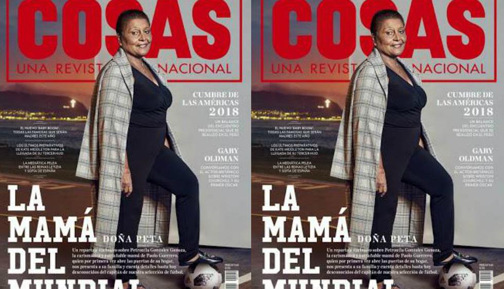 Petronila Gonzáles, la conocida madre de Paolo Guerrero, apareció en la portada de la última edición de la revista Cosas.