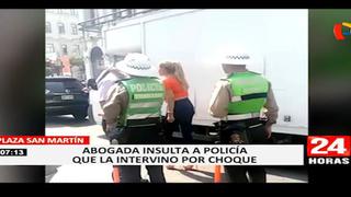 Ministerio del Interior denunciará a mujer que insultó y humilló a policía en la plaza San Martín