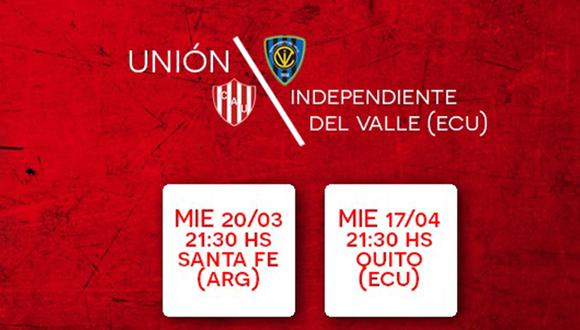 Unión recibe a Independiente, en su regreso a los torneos internacionales. (Foto: Unión Santa Fe)