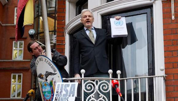 Julian Assange exige que las autoridades británicas acaten decisión de la ONU. (AFP)