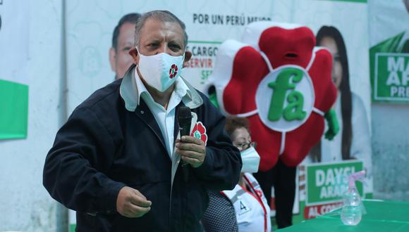 Marco Arana fue el candidato presidencial del Frente Amplio en las Elecciones Generales de Perú de 2021. (Foto: GEC)