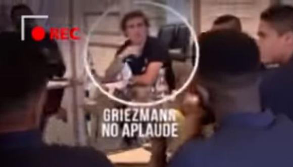 Antoine Griezmann no oculta su indiferencia por el título de Raphael Varane con el Real Madrid. (Captura)