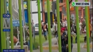 Barristas de la 'U' y Cristal se enfrentaron en las inmediaciones del Monumental [VIDEO]