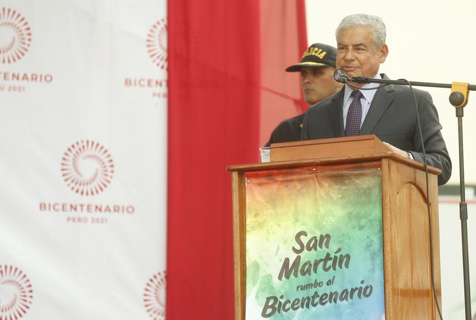 Villanueva encabezó actividades de la llamada Agenda Bicentenario Perú 2021 en Moyobamba