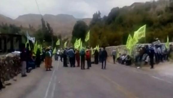 Protestas contra Quellaveco iniciaron el martes pasado (Canal N).