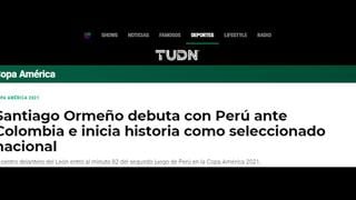 Ormeño jugó por primera vez con Perú y así fue informado en México [FOTOS]