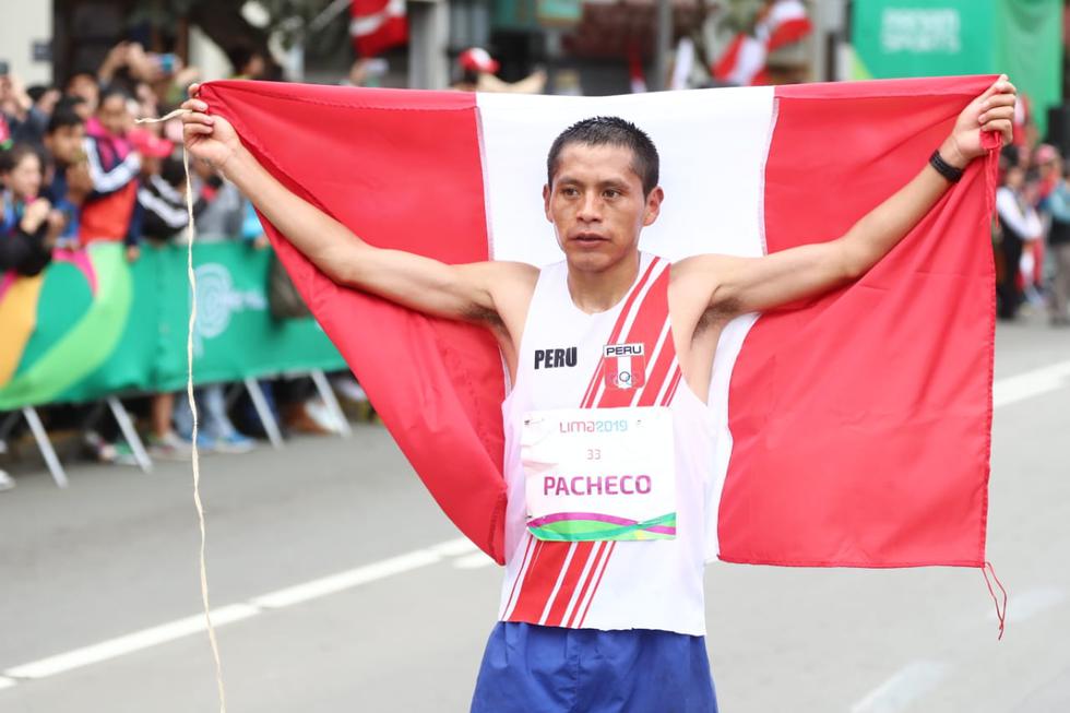 Esfuerzo máximo: Christian Pacheco ganó el oro en la maratón masculina de los Juegos Panamericanos Lima 2019. (Foto