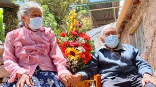 Abuelitos de 109 y 81 años celebraron el ‘Día de San Valentín’ en Moquegua