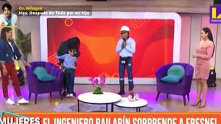El ‘Ingeniero bailarín’ reapareció en TV para sorprender a niño que lucha contra la leucemia